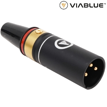 30552: Viablue T6S XLR, Red Male Plug