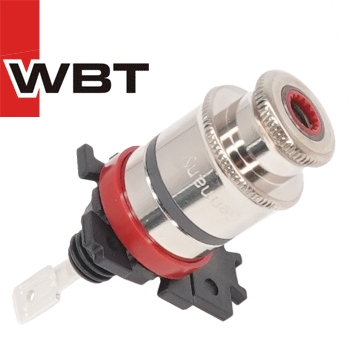 WBT Pole Terminal WBT-0708 Ag (Silverplated) Red Black Body, 66,70