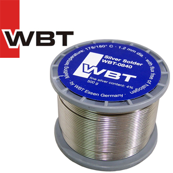 WBT-0840 4% silver solder, 1.2mm diameter, 500g reel