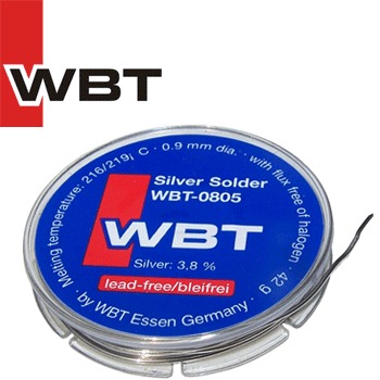 WBT-0805: 3.8% silver solder, 0.9mm diameter, 42g reel