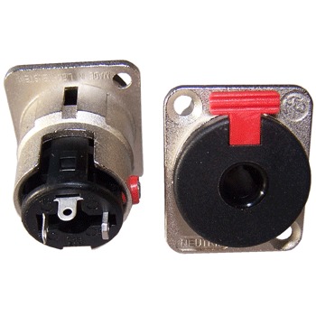 XLR-6.4HD - Locking 6.4mm Panel Jack Socket