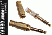 Yarbo 1/4 inch Stereo headphone Plug, gold plated - DISCONTINUED