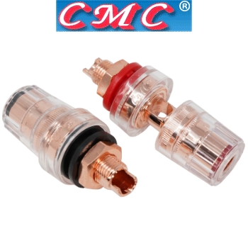 CMC-858-S-PCUR: CMC Red Copper-plated, small binding posts