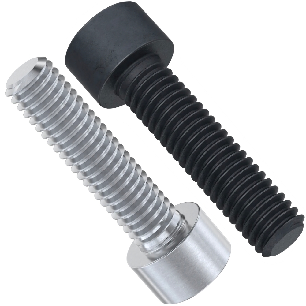 M4 Full Thread Cap Head Screws, Stainless Steel