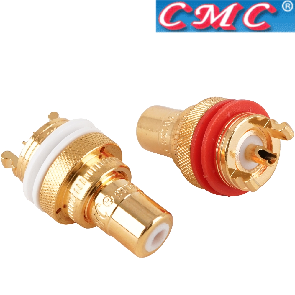 CMC-805-2.5CUR-G: CMC Copper, thick Gold-plated RCA sockets