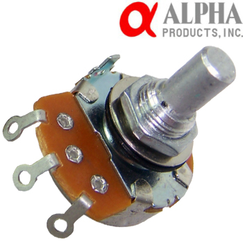 Alpha 24mm Solid Shaft Mono Potentiometers