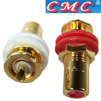 CMC-816-U-G: CMC Gold-plated RCA sockets