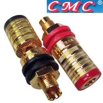 CMC-838-S-G: CMC Gold-plated, short binding posts