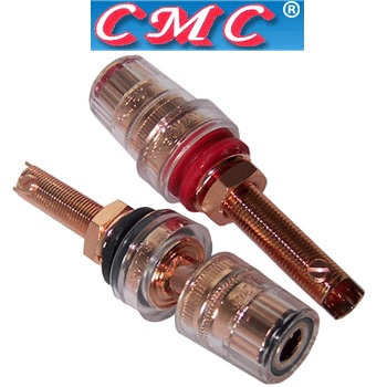 CMC-858-L-PCUR: CMC Red Copper-plated, long binding posts