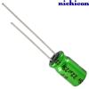 UES1E220MEM: 22uF 25Vdc Nichicon ES type Electrolytic Bipolar Capacitor